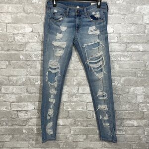 Rag & Bone The Dre distressed & patched jean in Brigade